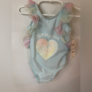 NWT 18 month one piece‎ mermaid inspired bathing suit